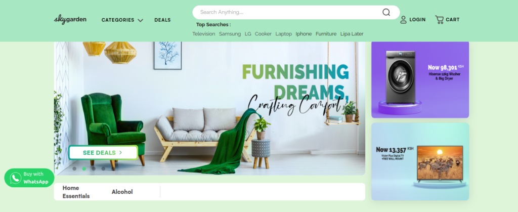 E-commerce websites in Kenya - Sky Garden